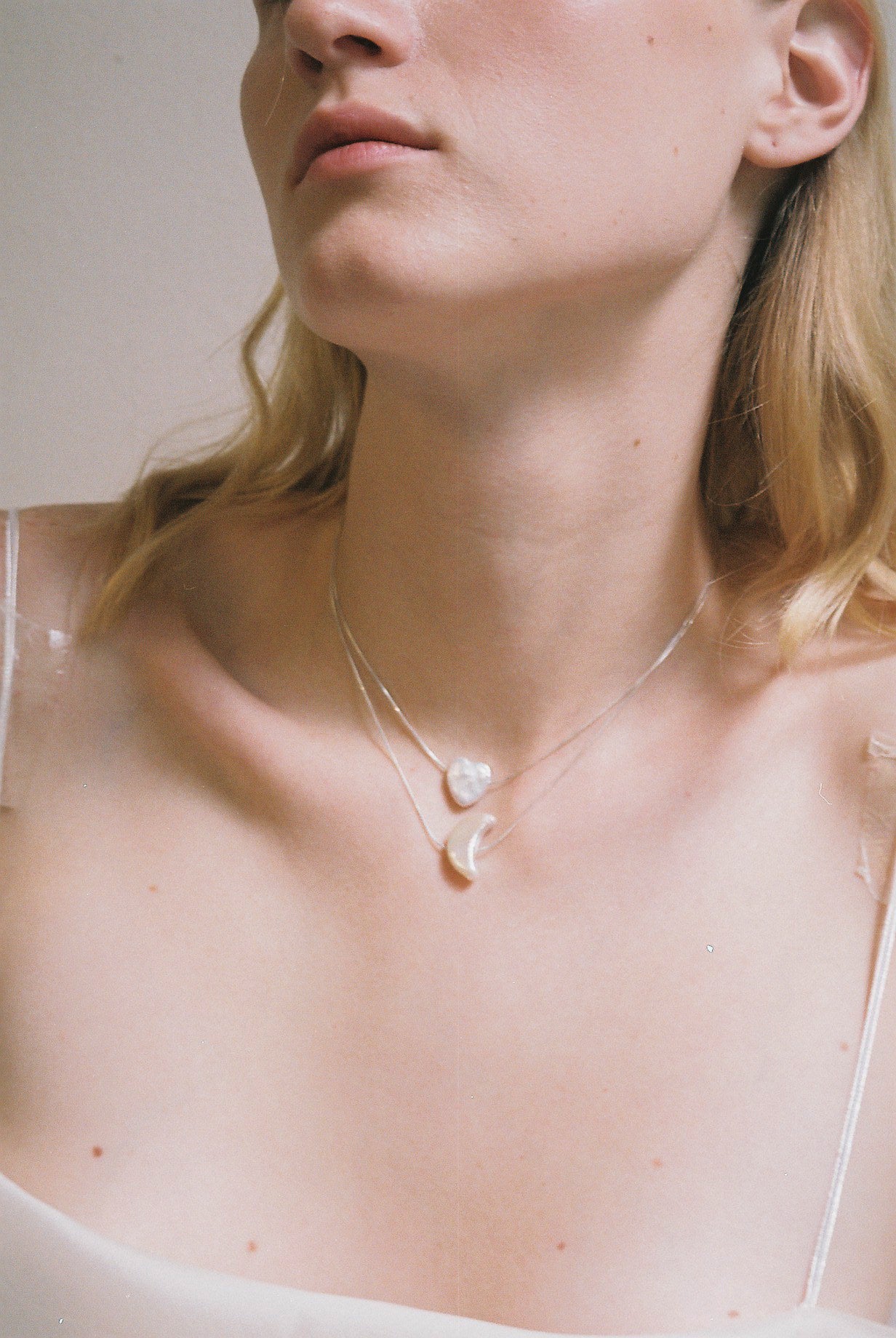 Half Moon Pearl Pendant