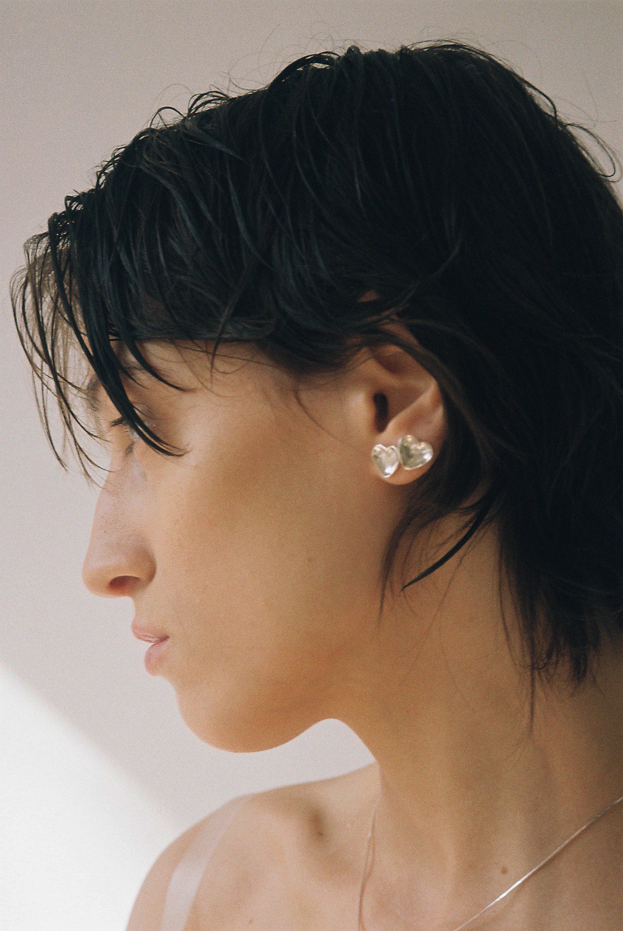 Heart Sculpture Studs