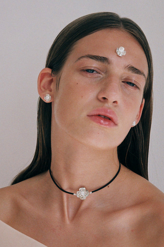 Crystal Flower Choker