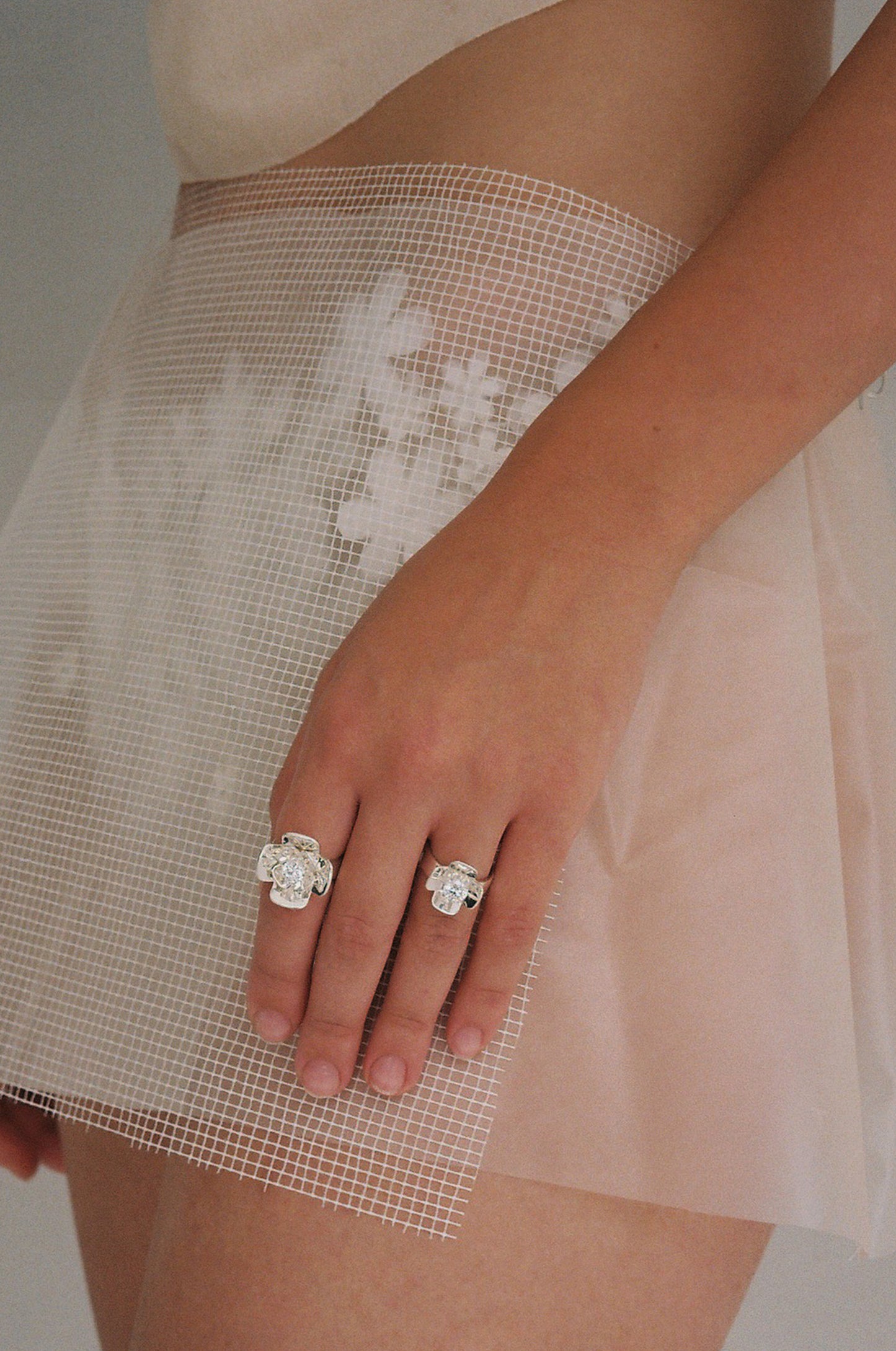 Crystal Flower Ring