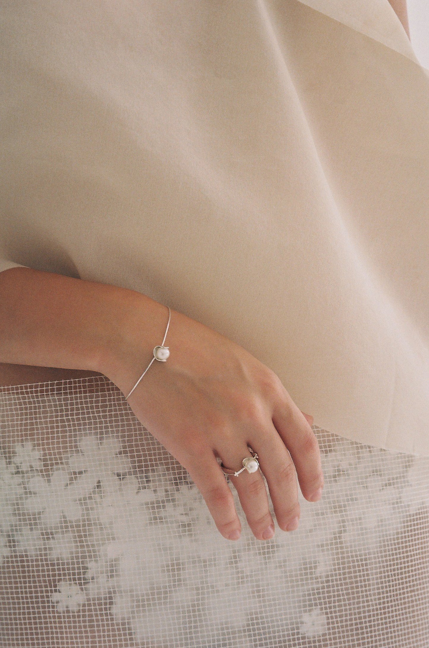 Framed Pearl Ring