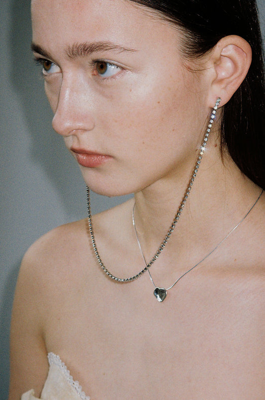Linked Crystal Earrings
