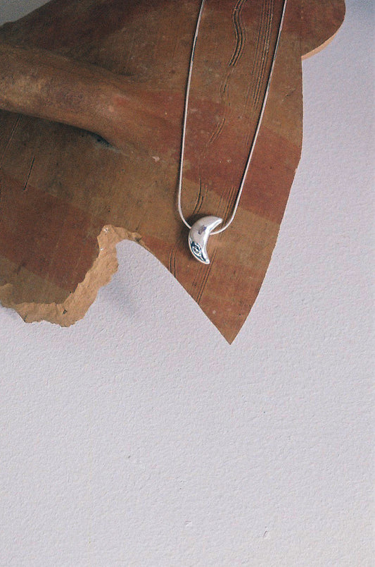 Sculpted Moon Pendant