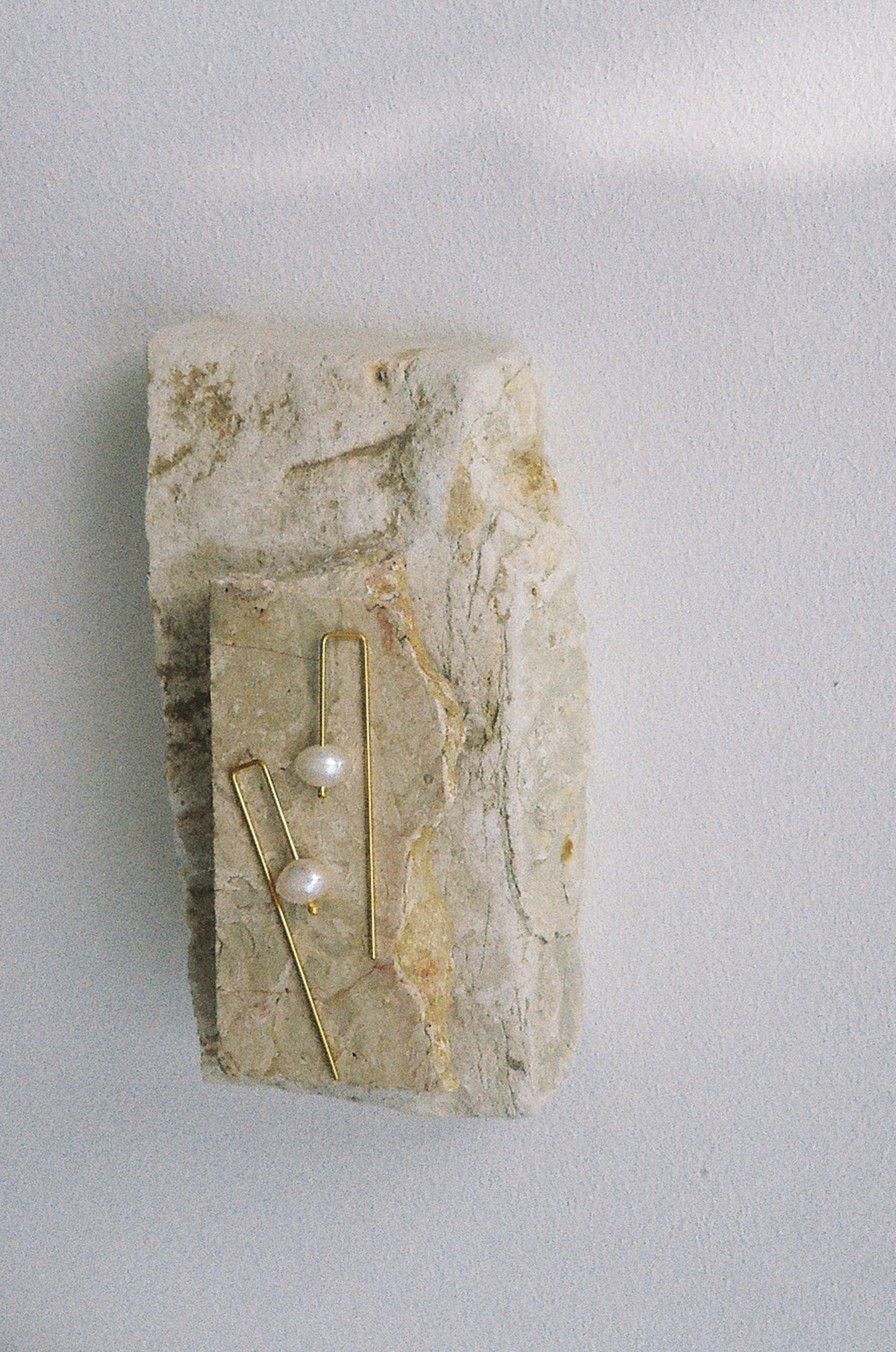 Thread Earrings, Vermeil