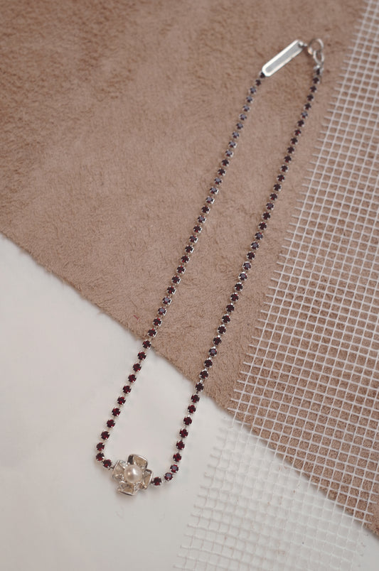Trillium Choker, in Enigma Red