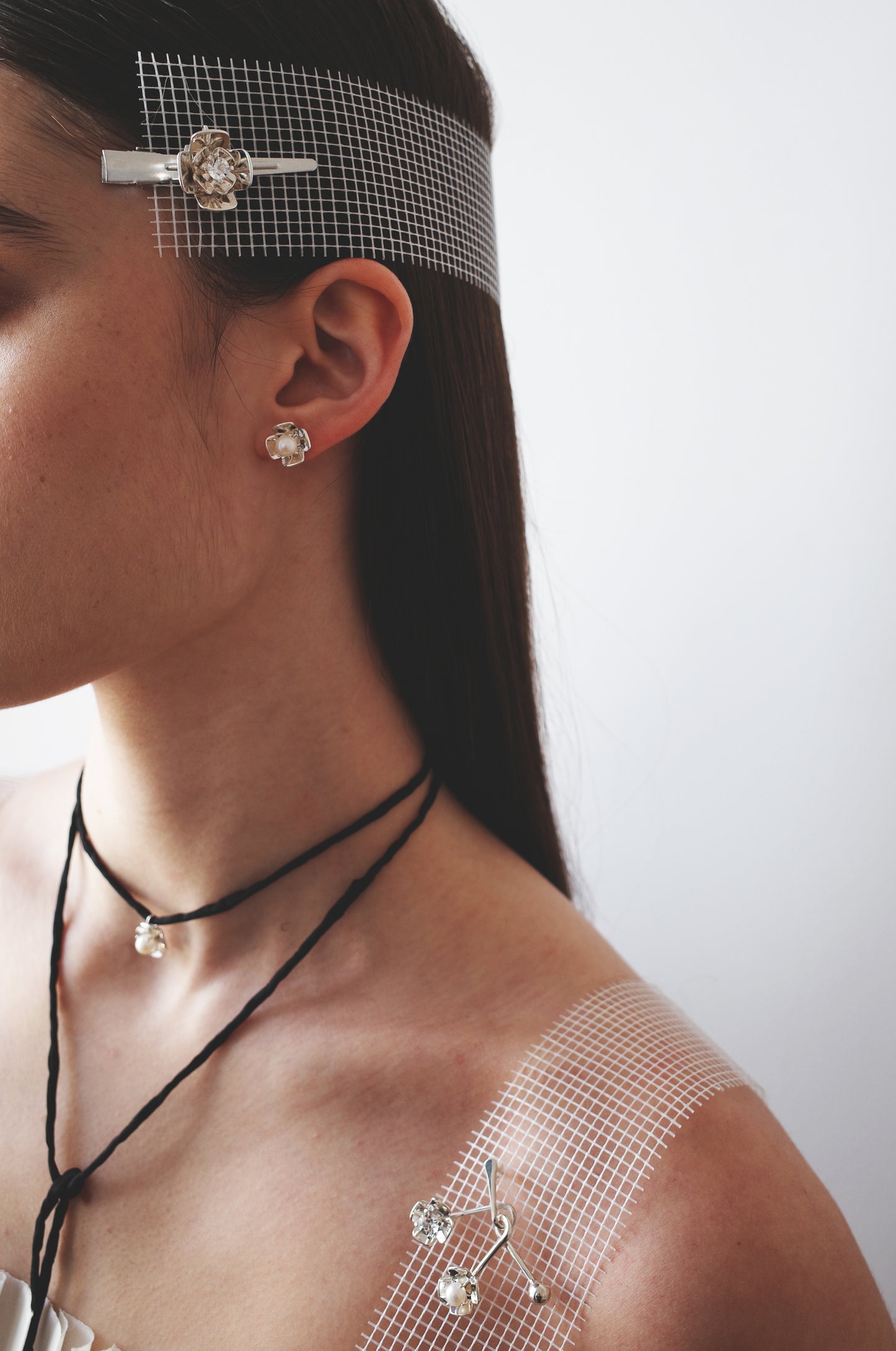 Trillium Pearl Studs