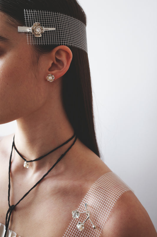 Trillium Pearl Studs